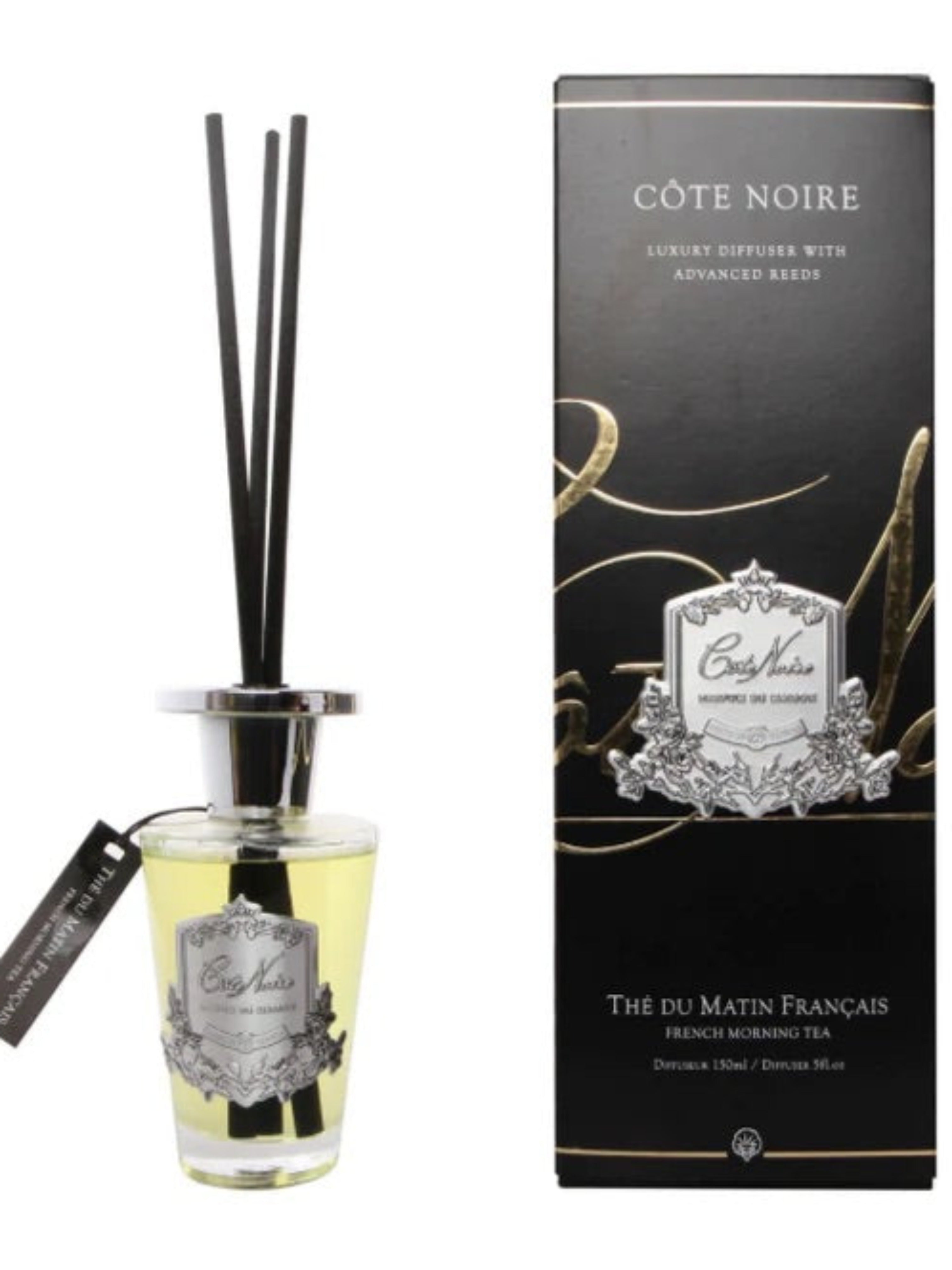 Côte Noire French Morning Tea Silver Reed Diffuser
