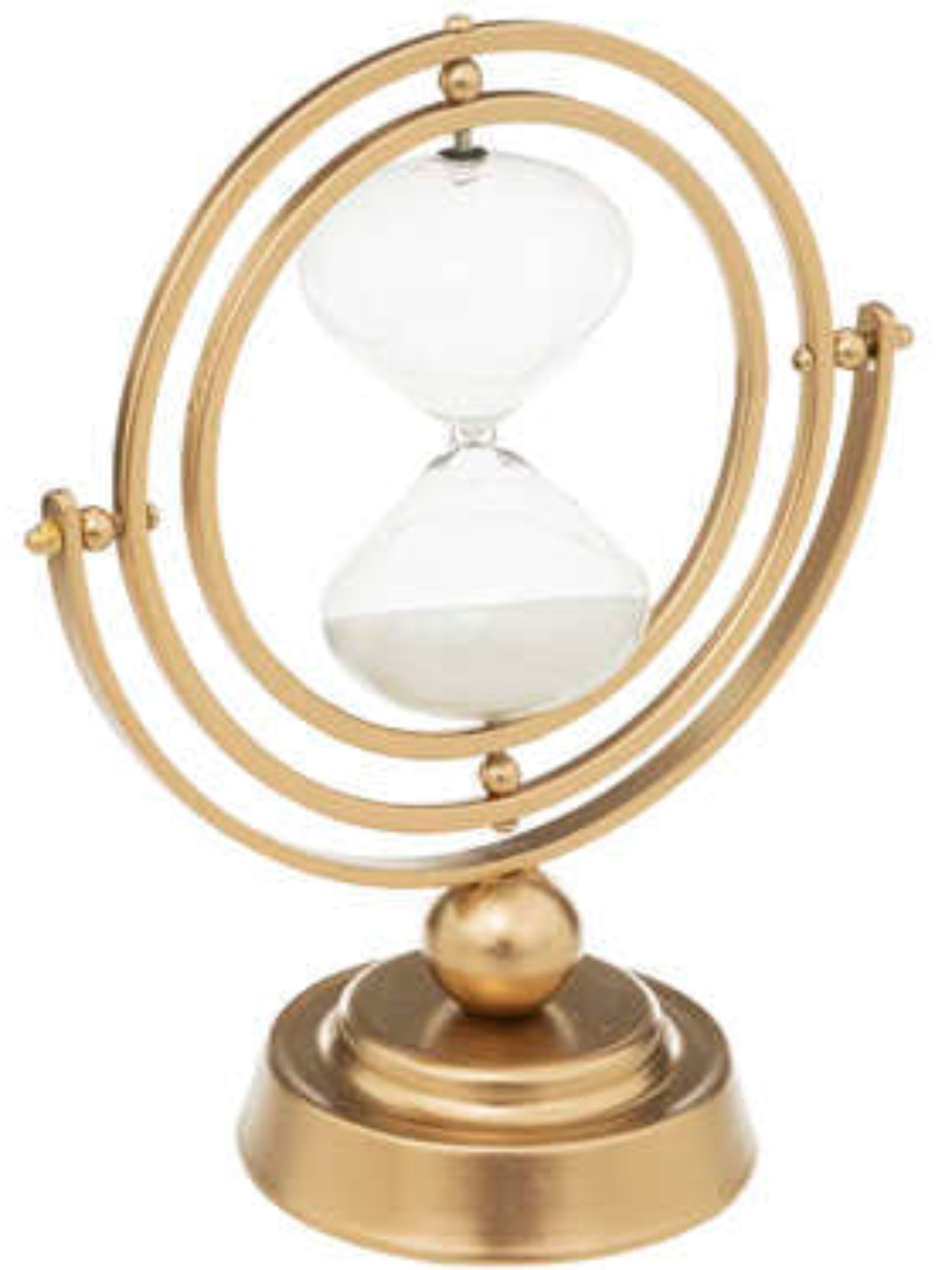 Gold Metal Hourglass Sand Timer