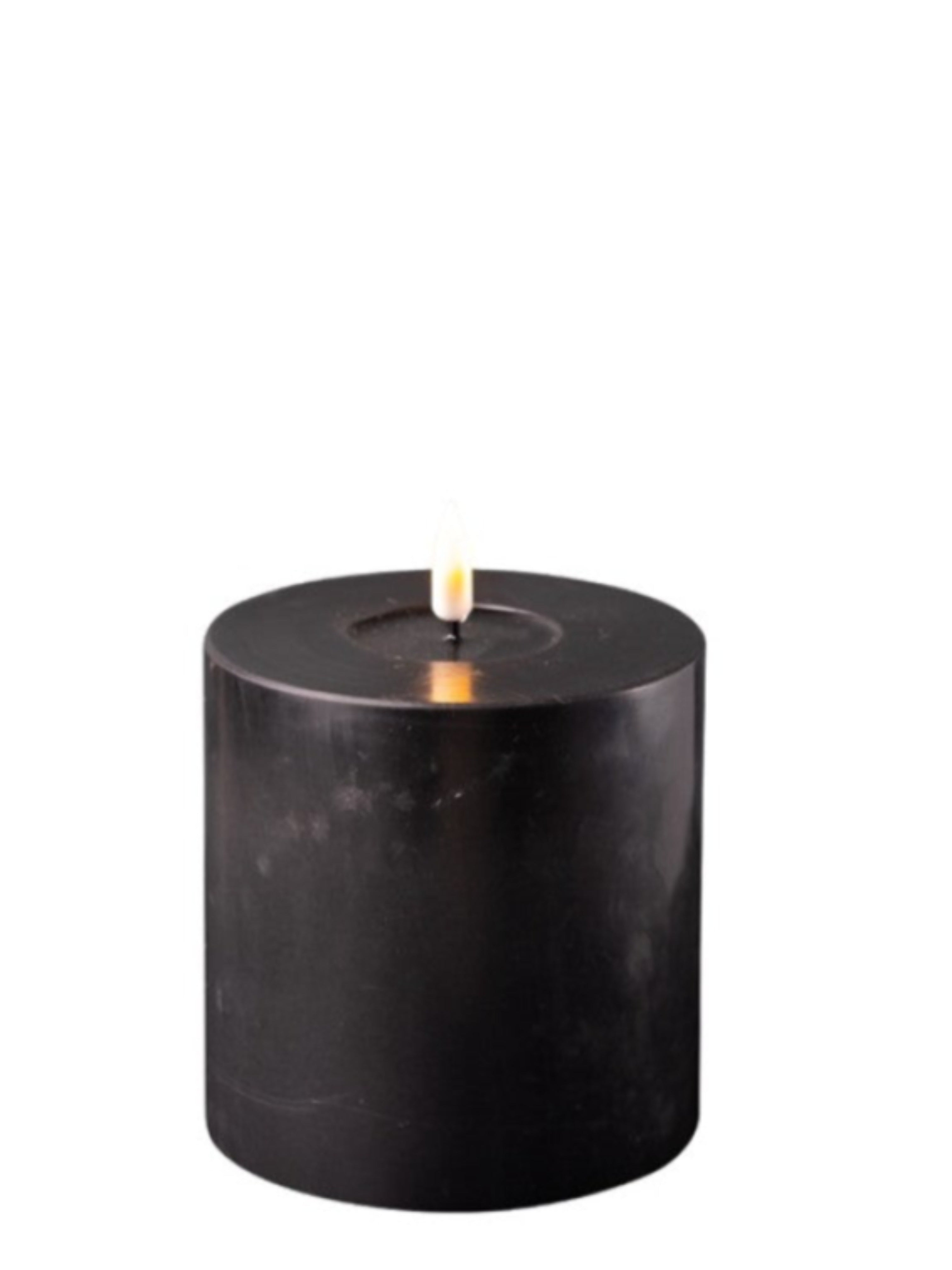 Black Indoor LED Candle (10cm Diameter)
