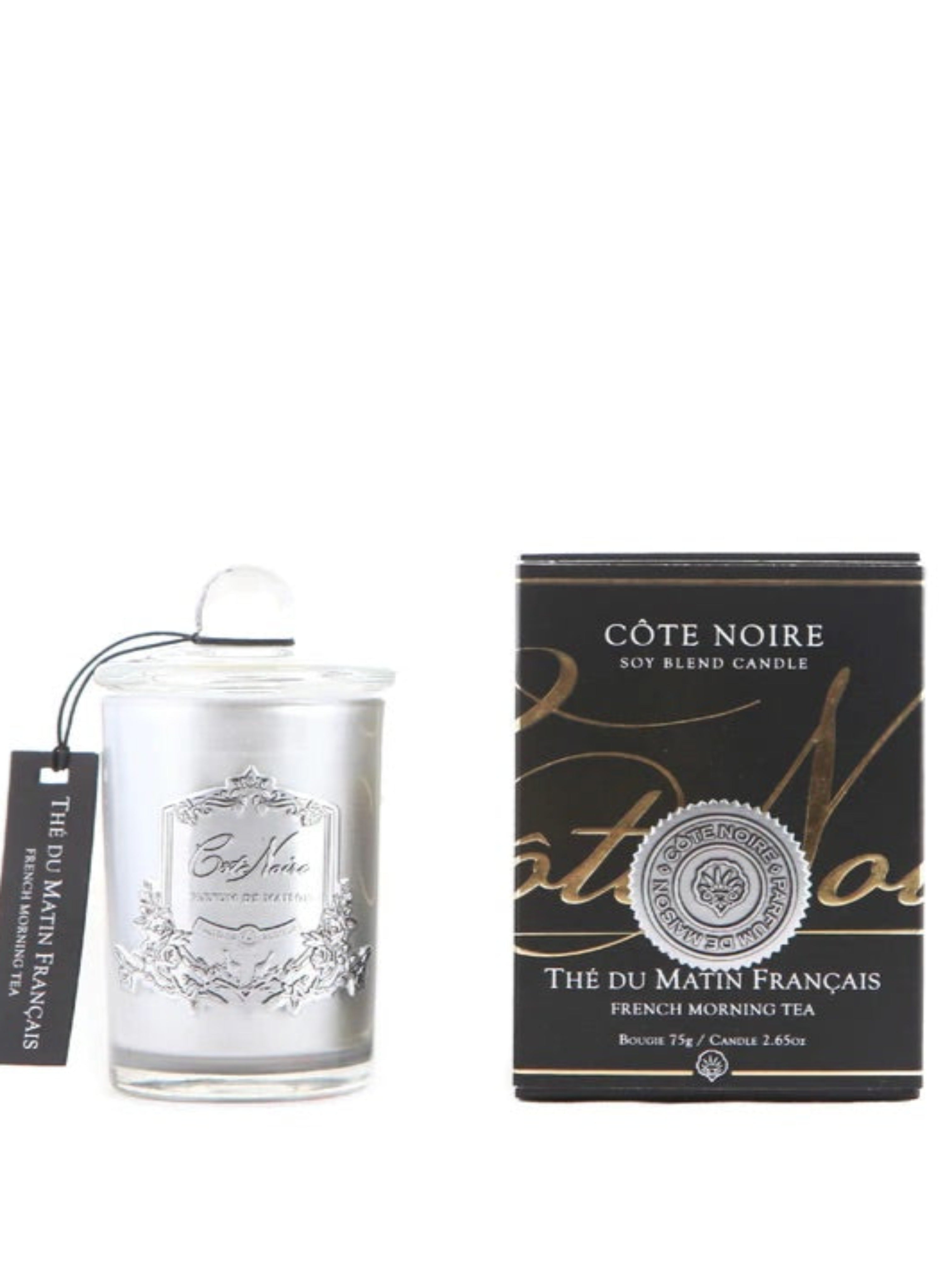 Côte Noire French Morning Tea Silver Small Candle