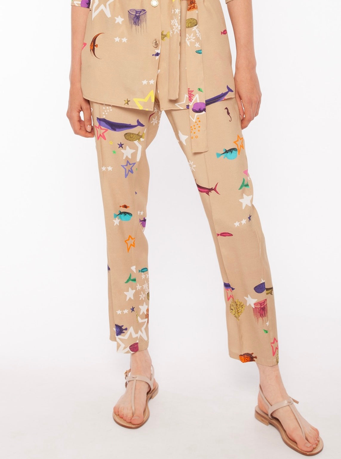 Vilagallo Moby Print Trousers