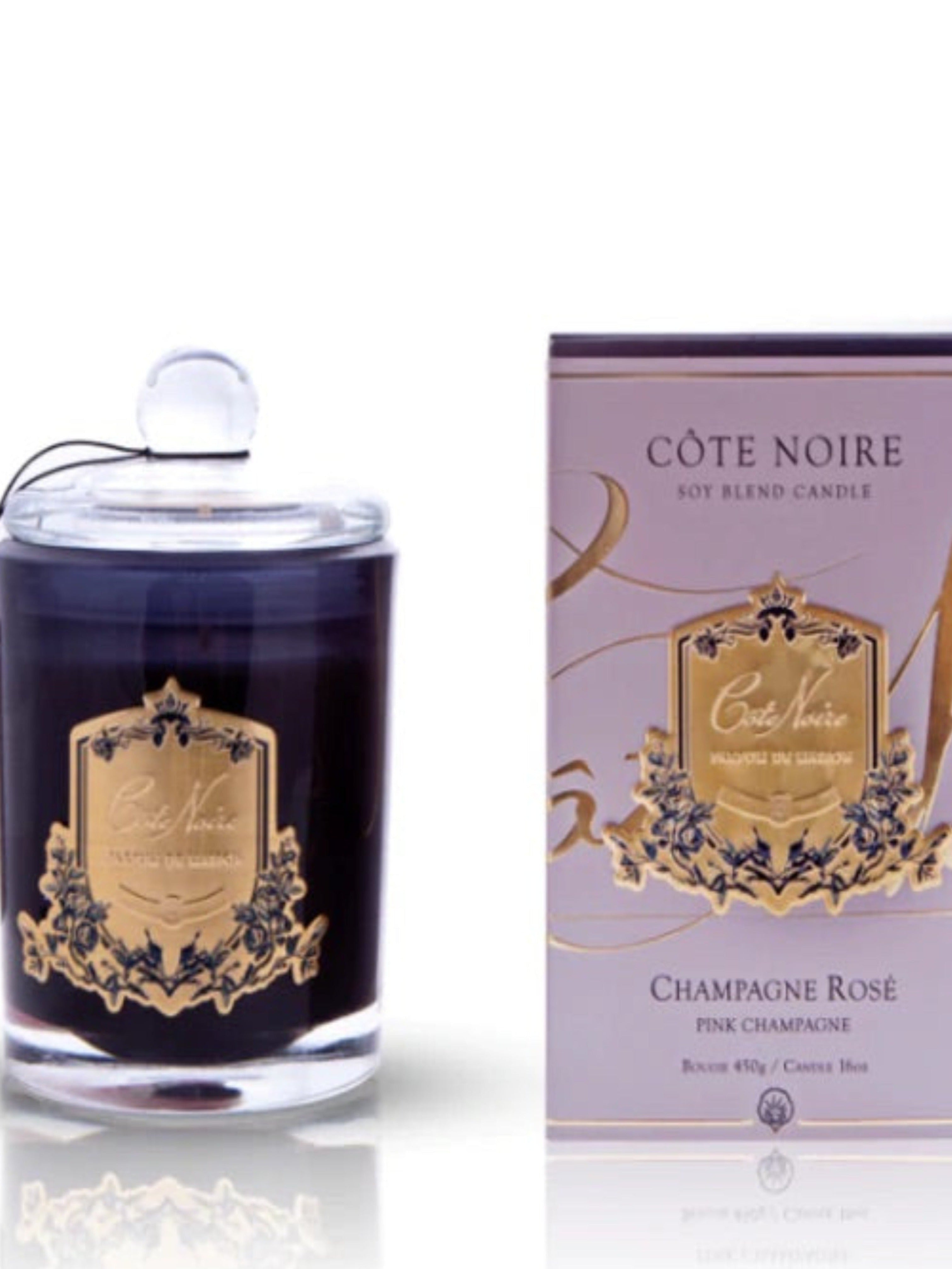 Côte Noire Champagne Rose Gold Large Candle