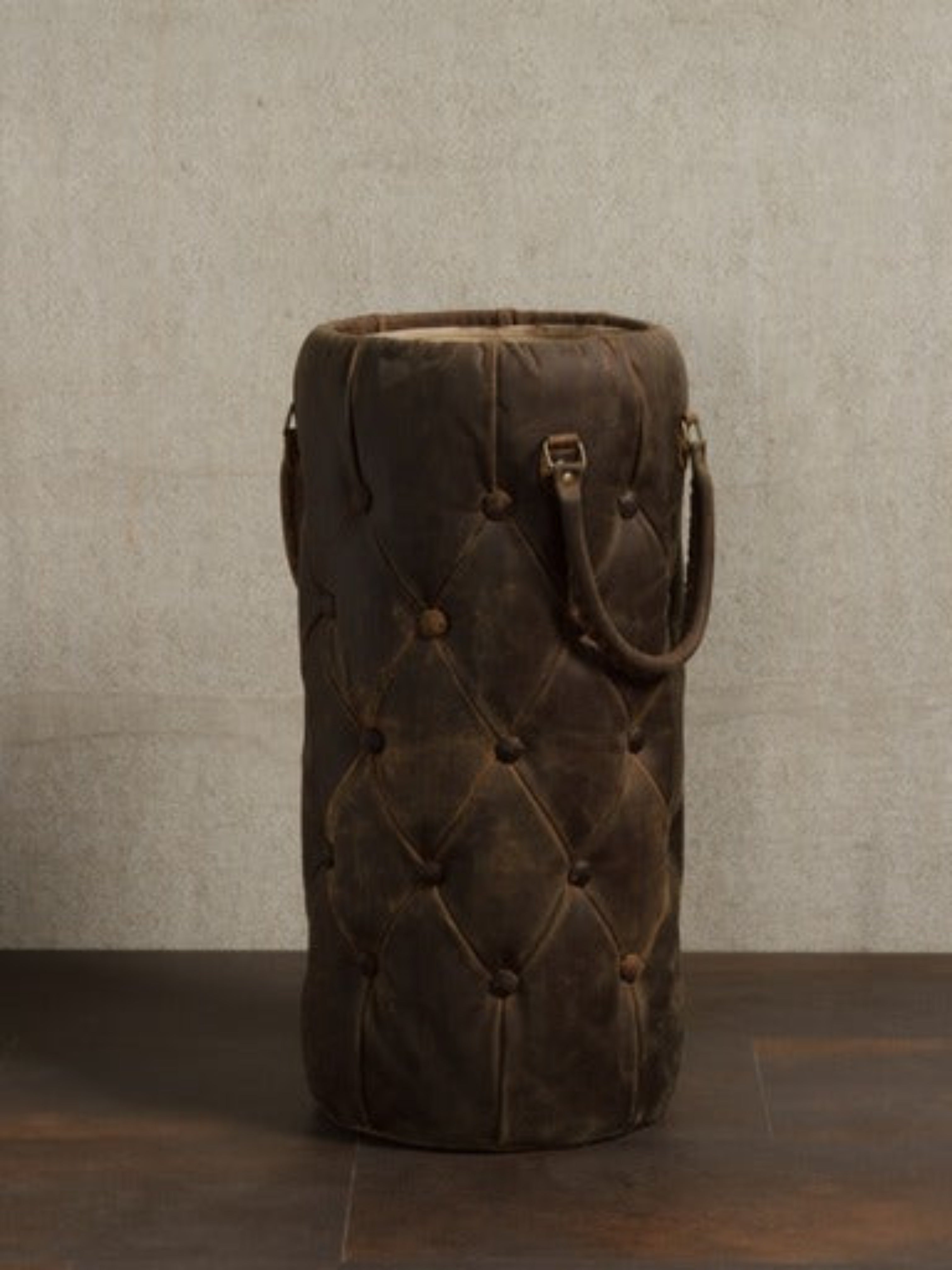 Padded Leather Umbrella Stand