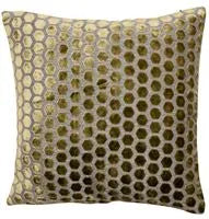 Jorvik Olive Velvet Cushion