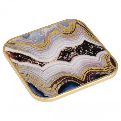 Set of Four Oyster Design Square Coasters