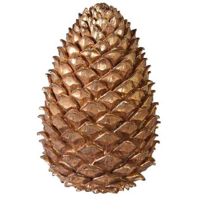 Extra Large Gold Pine Cone
