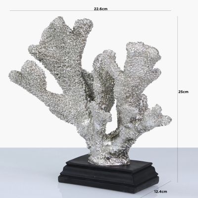 Silver Branching Coral Ornament