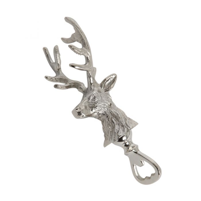 Silver Stag Bottle Opener