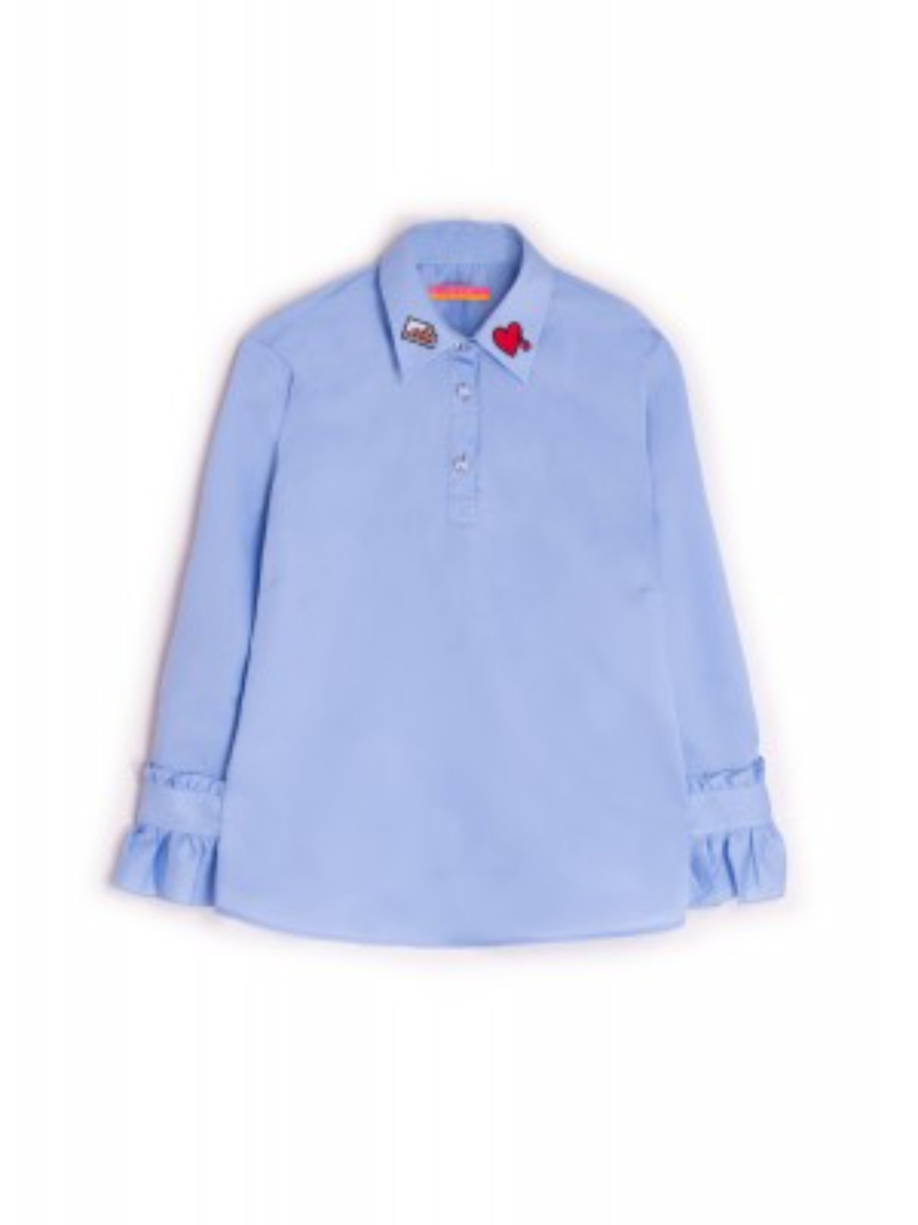 Vilagallo Alma Emb Blue Bassetti Shirt