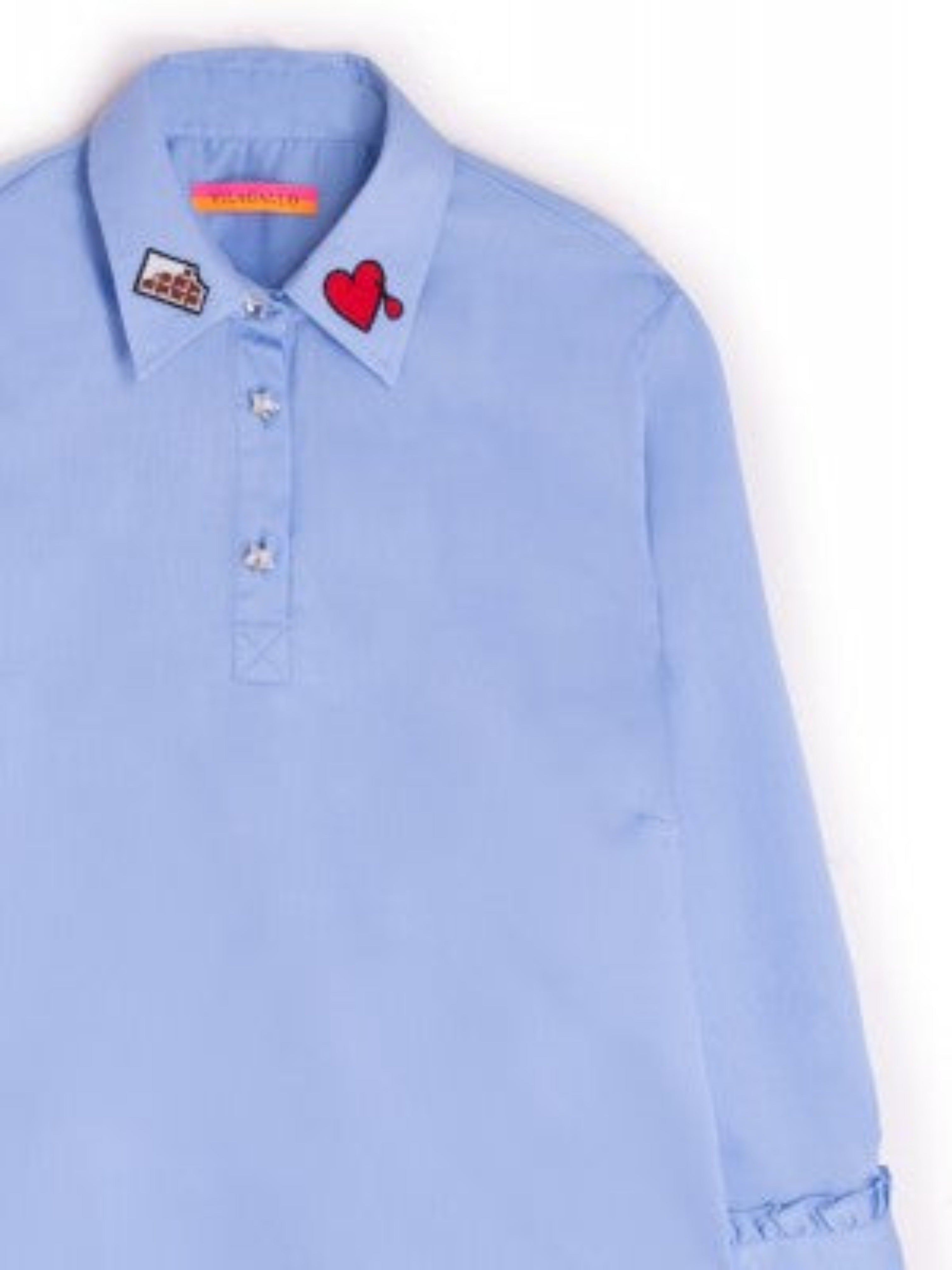 Vilagallo Alma Emb Blue Bassetti Shirt