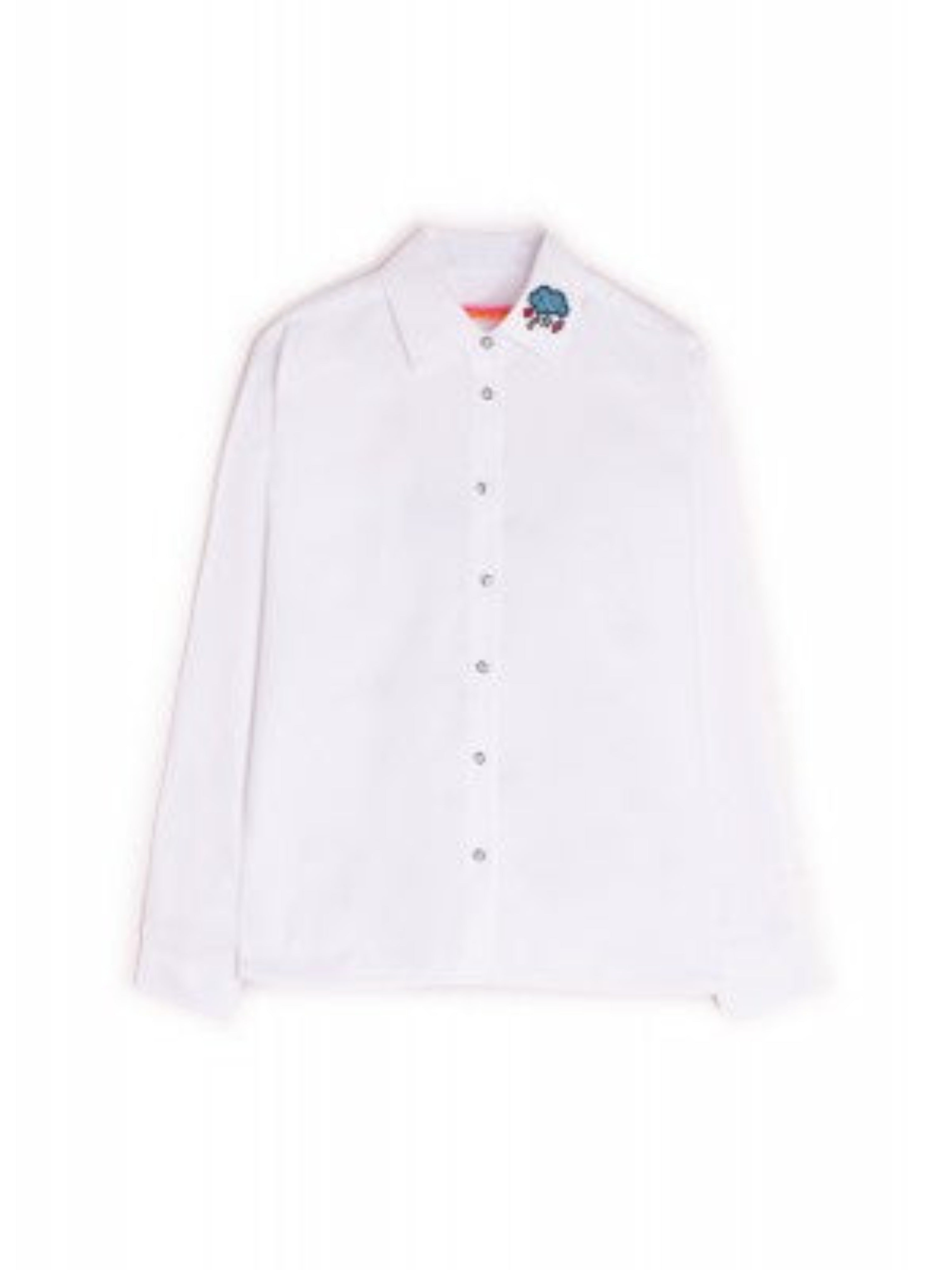 Vilagallo Isabella Emb Texture White Shirt