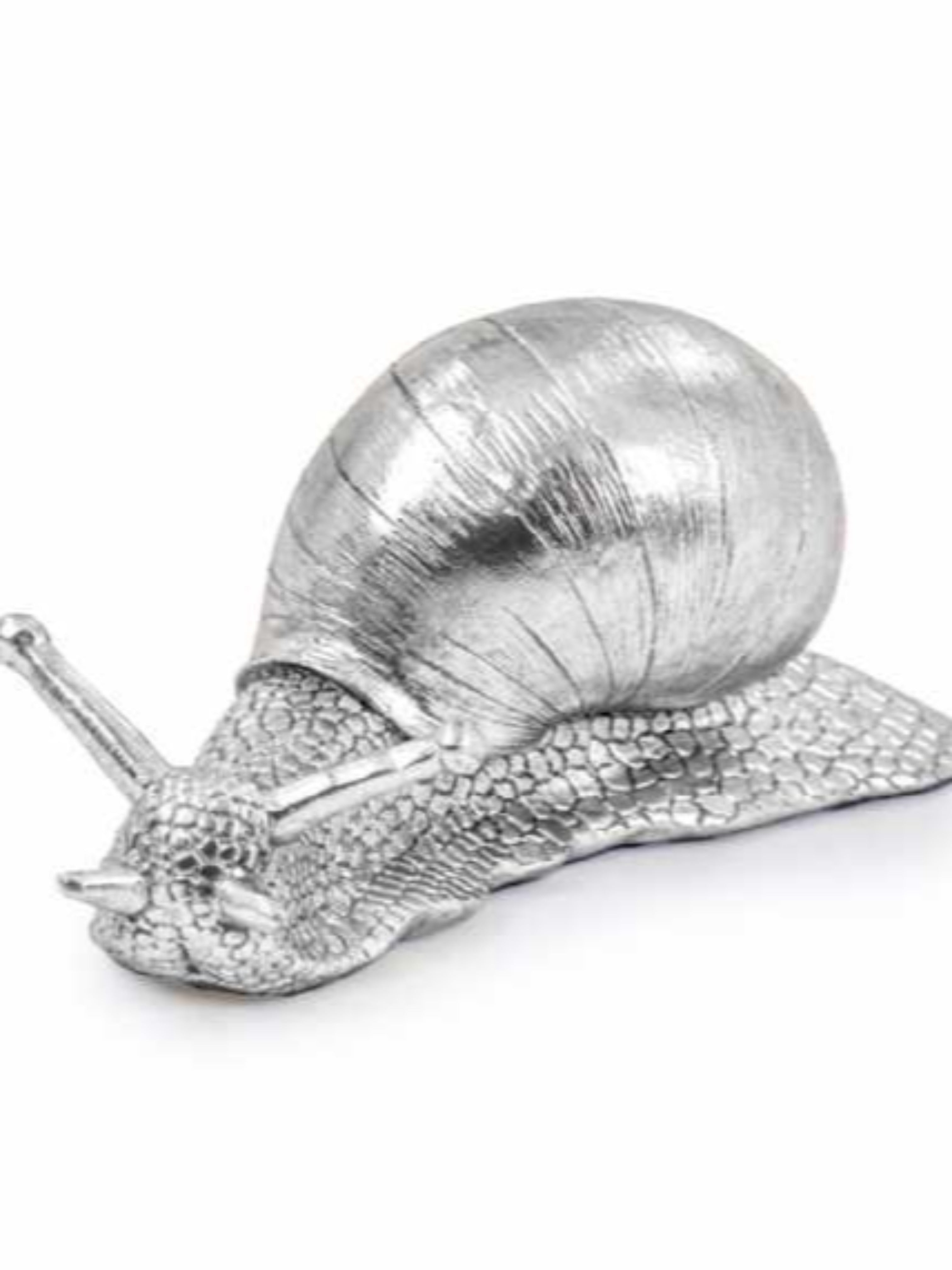 Large Silver Snail Ornament