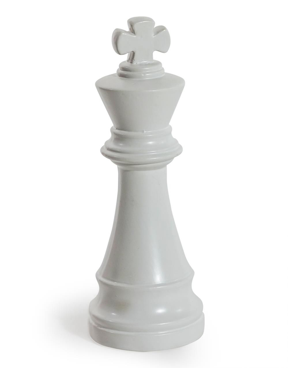 Matte White King Chess Piece Ornament