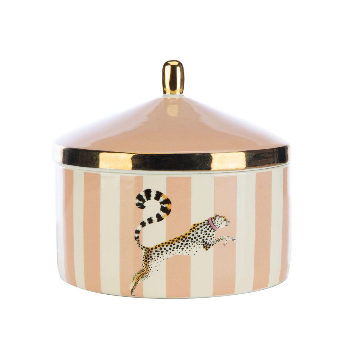 Yvonne Ellen Purrfect Day Rose & Oudh Scented 3 Wick Ceramic Lidded Candle