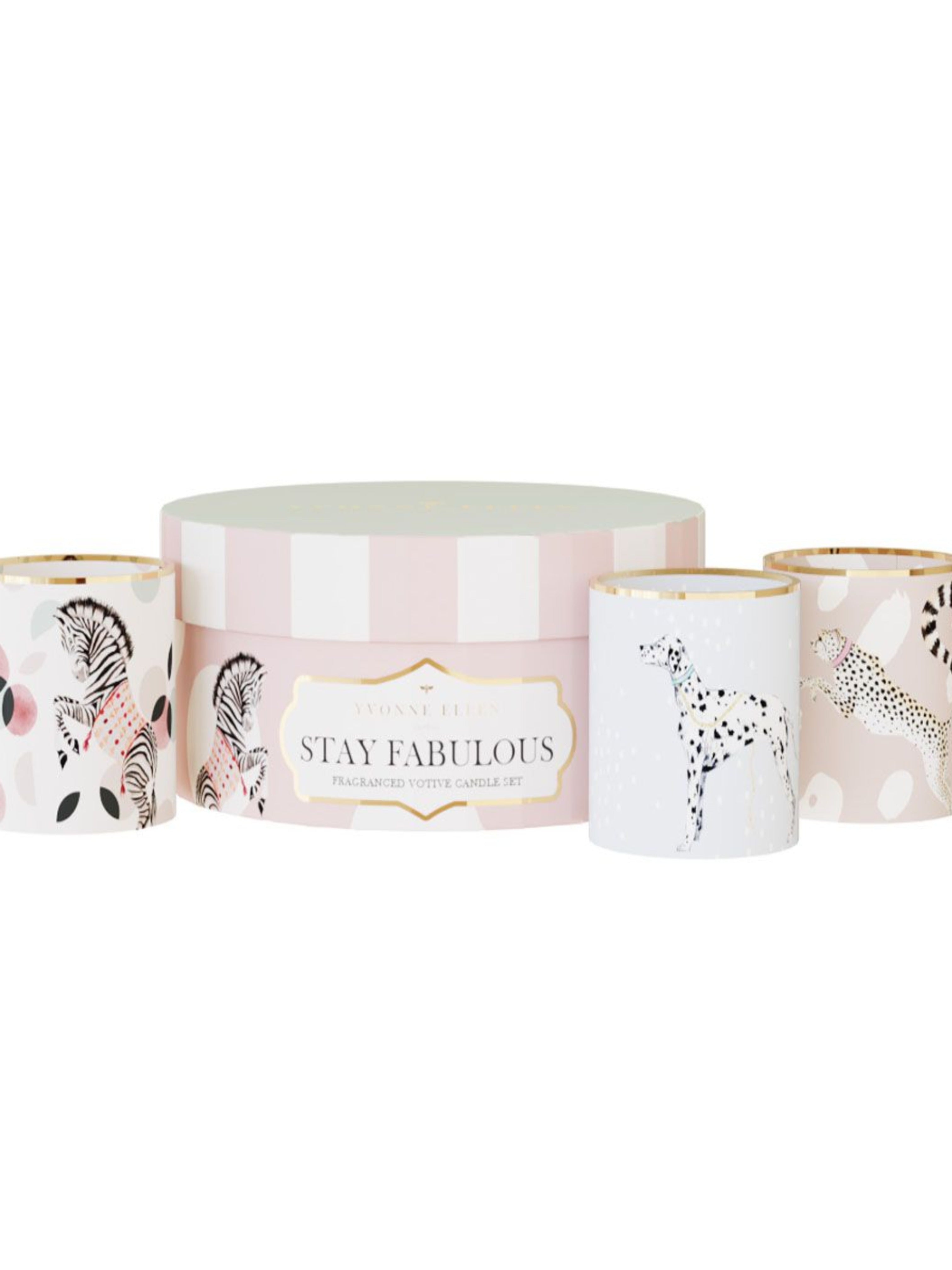 Yvonne Ellen Stay Fabulous Ceramic Candle Gift Set